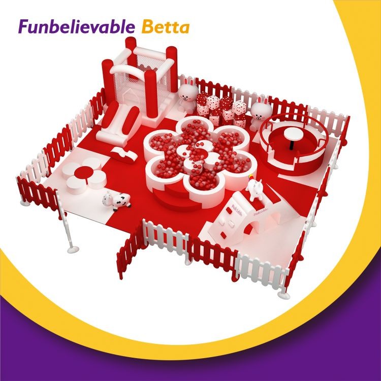 Bettaplay Red And White Flower Soft Play Package