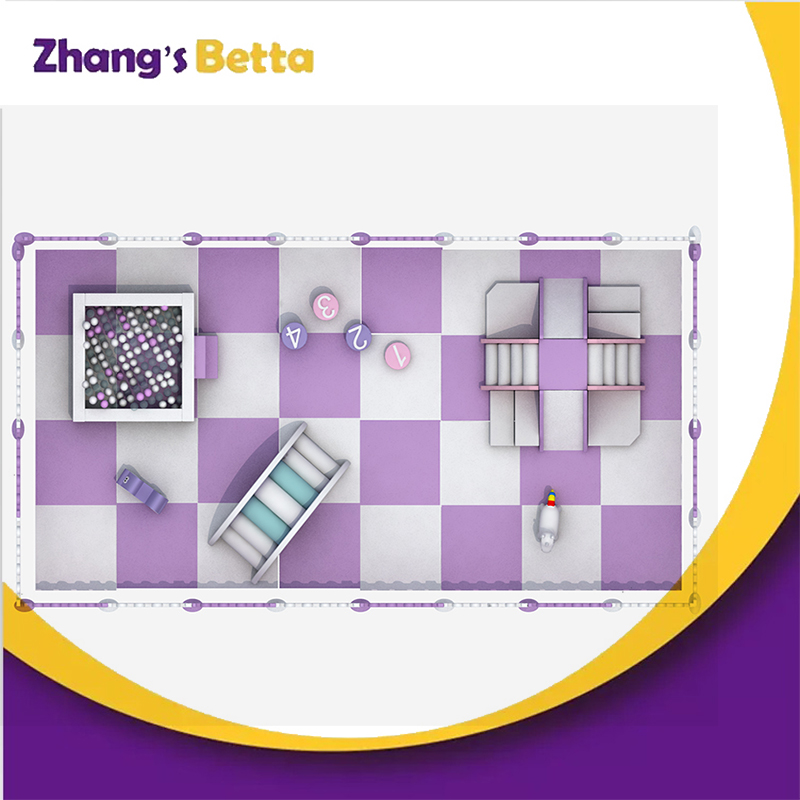 Bettaplay Romantic Purple indoor commercial children soft play equipment for party hire