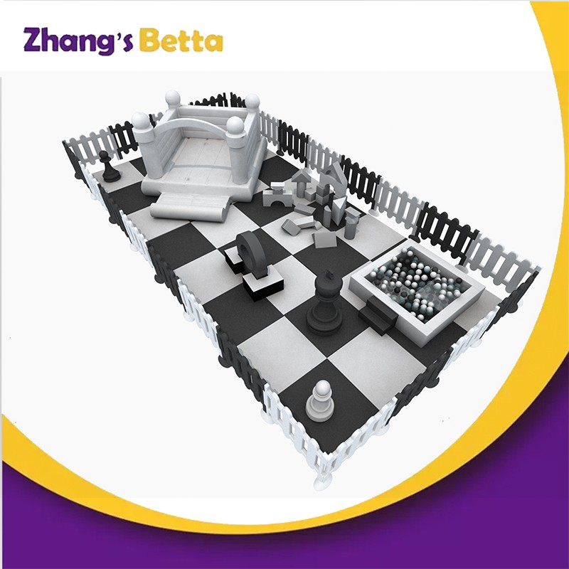 Bettaplay Black and White soft play set child indoor playground with mats for party hire