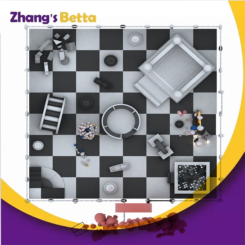 Bettaplay Black and White soft play set child indoor playground with mats for party hire