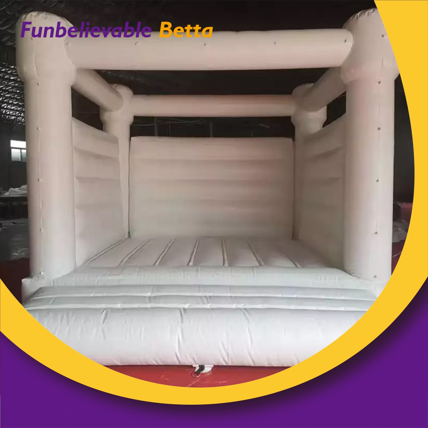 Bettaplay  New Outdoor Wedding Rental White Bouncer Inflatable Jumping Castle
