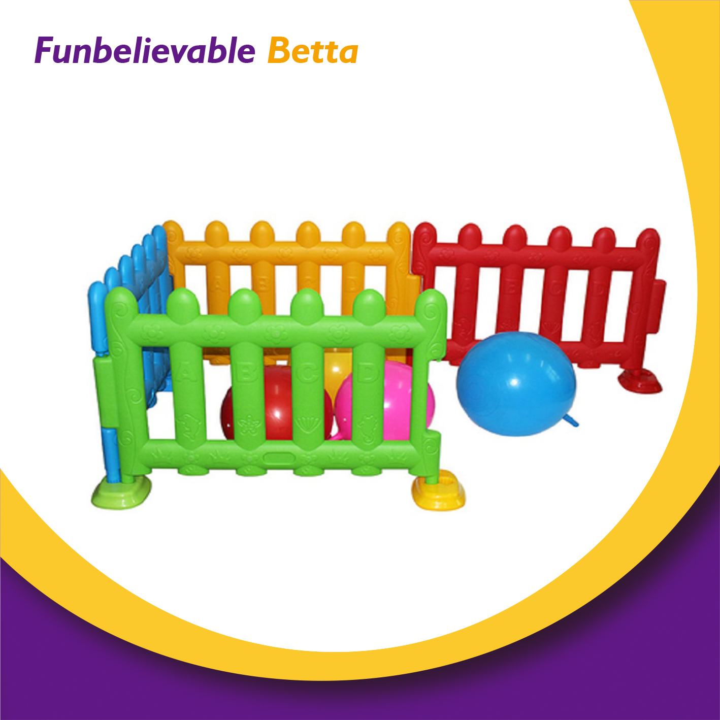 Bettaplay plastic kids baby playpen fence soft play equipment indoor playground