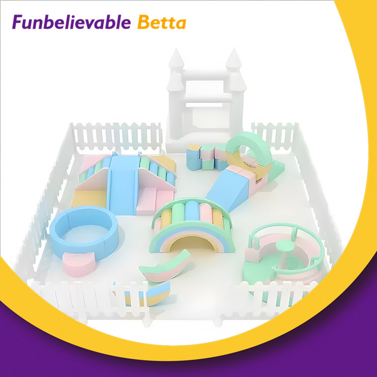 Bettaplay Pastel Color Children Soft Play Package Toddler Equipment Set Indoor Play