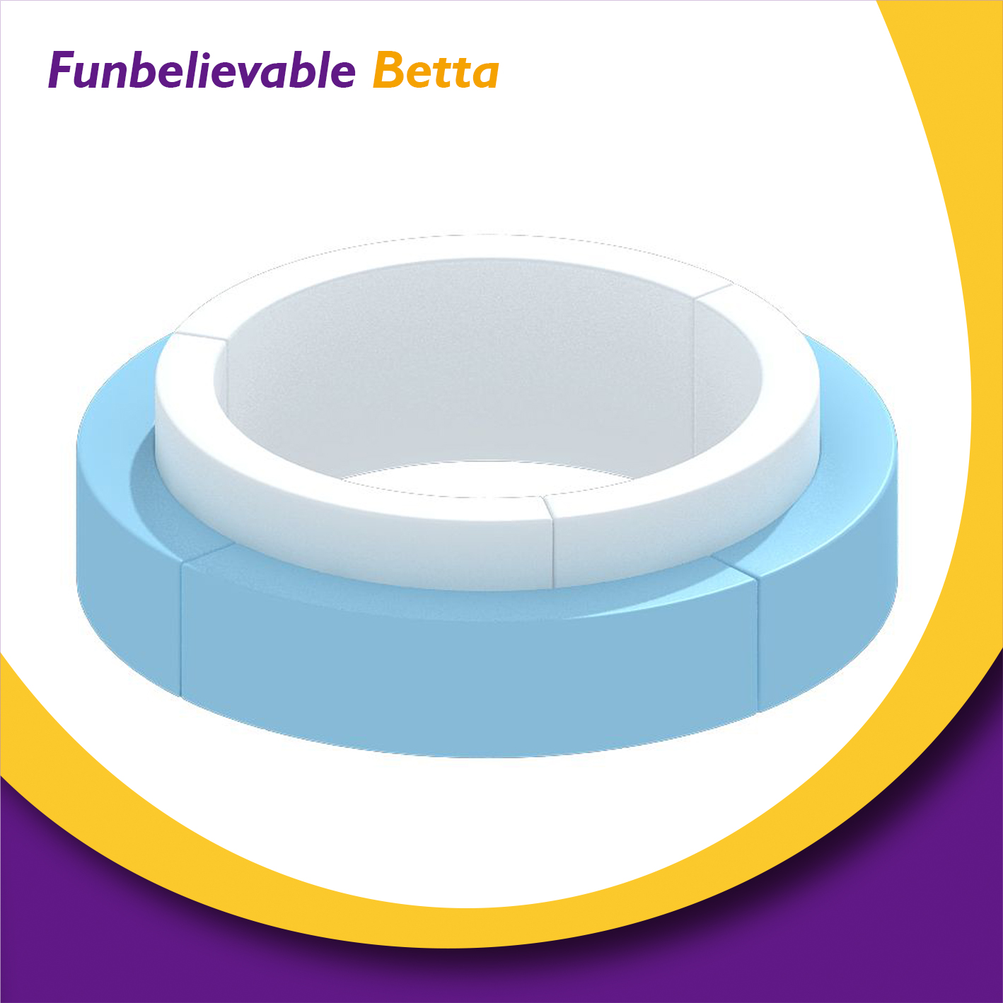 Bettaplay party rental soft play birthday party double circle round ball pit