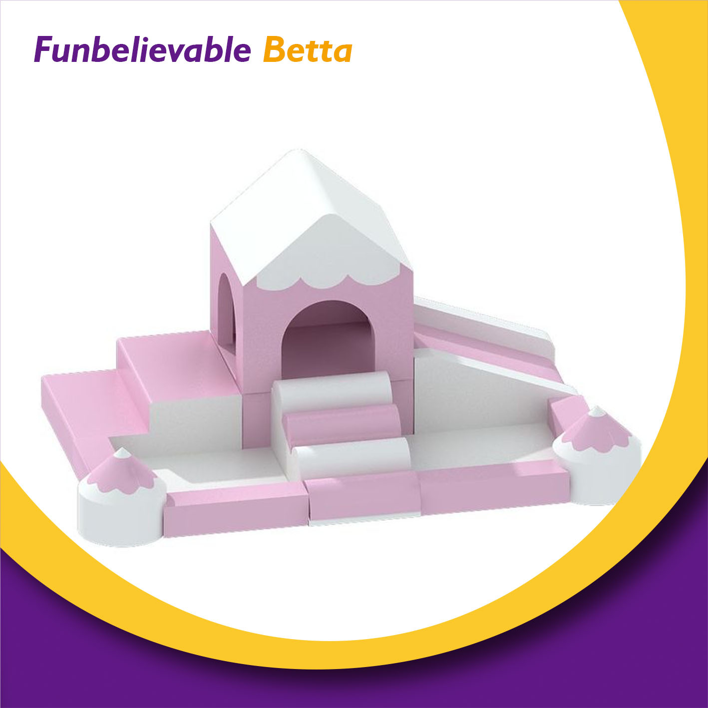 Bettaplay soft play party rental pencil castle soft play house set for kids