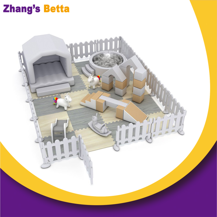 Bettaplay Kids Grey Bouncy Castle Slide Indoor Soft Play Package