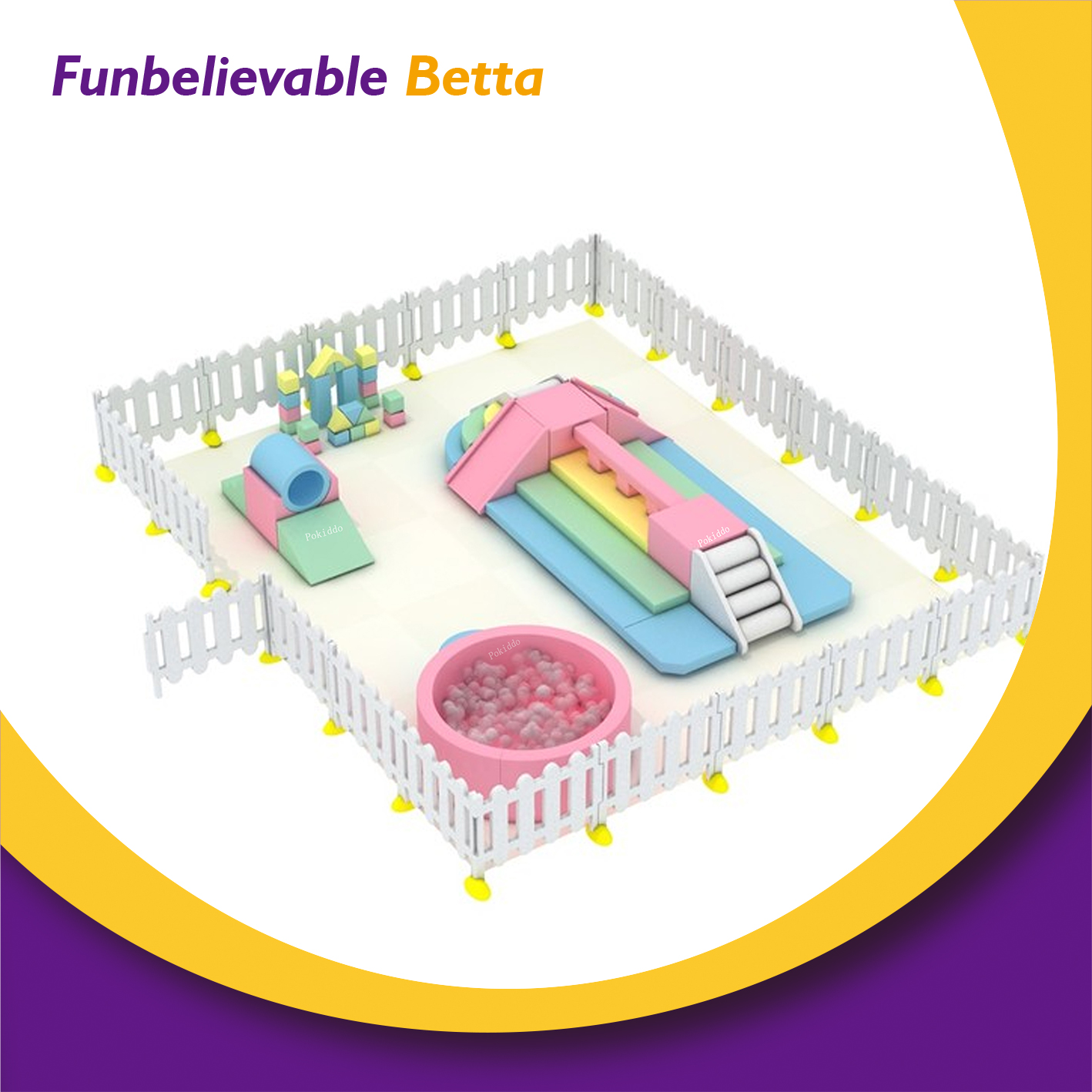 Bettaplay soft play equipment customized Soft play package for kids